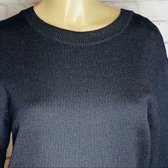 ST.John basics black Santana knit sweater size S - Picture 2 of 6